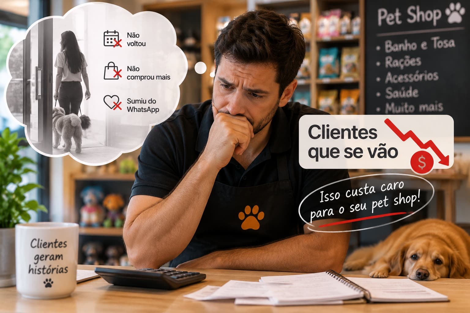 Quanto custa perder um cliente de pet shop? (e como calcular isso no seu negócio)